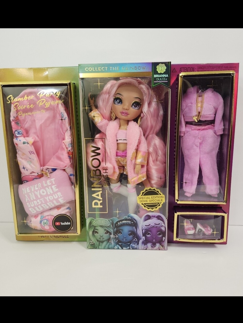 MGA- Rainbow High "SLUMBER PARTY" Special Edition- BRIANNA DULCE    New/Sealed